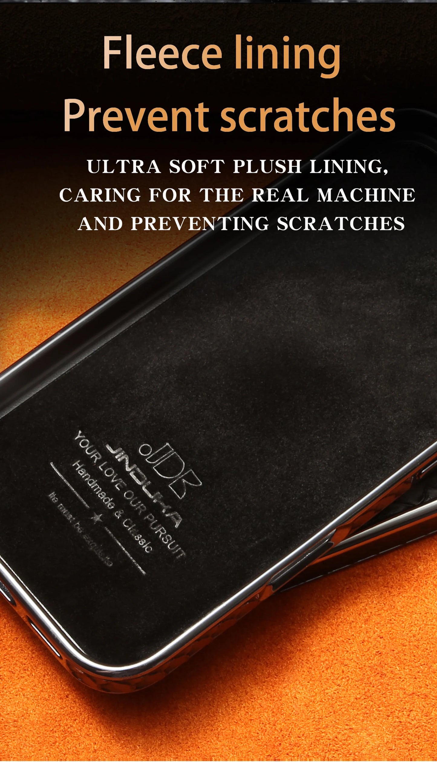 Luxurious And Stylish Snake Patterned Leather Phone Case, For IPhone 17 16 15 Pro Max 17Air Protective Case, With Flannel Lining