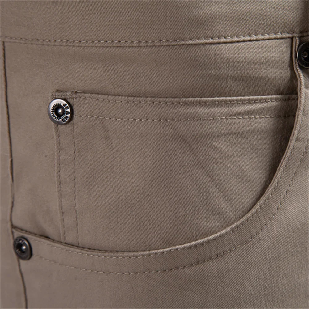 Men's 100% Cotton Summer Shorts Casual 11-Tone Multi-Pocket Lightweight Street Shorts