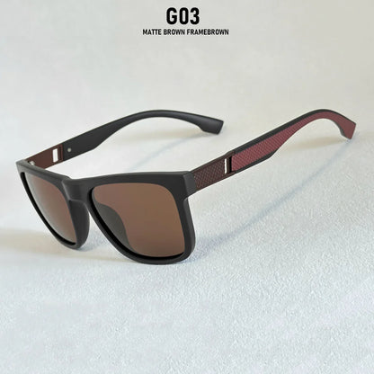Vintage Retro Polarized Sunglasses For Men Vacation Square Sunglass Women UV400 Protection Fashion Glasses Gafas De Sol Hombre