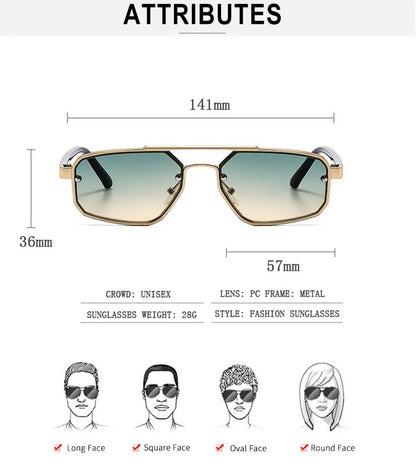Fashion Punk Sunglasses Women Trendy Luxury Vacation Steampunk Sunglasses For Men Retro Glasses Gafas De Sol Hombre Zonnebril