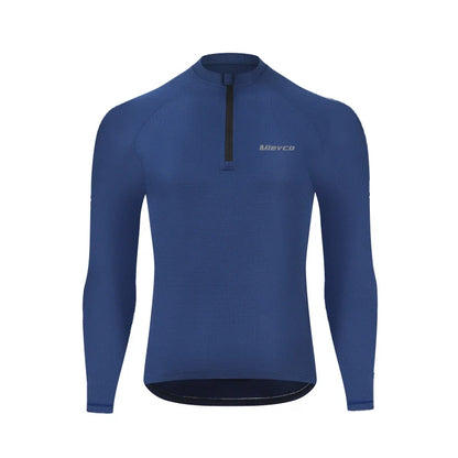 Men's Cycling Jersey Long Sleeve 3 Pockets Bike Arm Sun Protection Refreshing Breathable Maillott Long Sleeves Cycling Jersey
