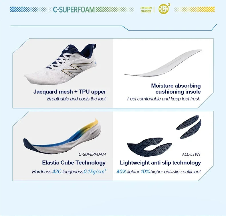 Running Sports Shoes Men and Women Sneakers Breathable Mesh Non-slip Wear-resistant Jogging Sports Shoes for Men