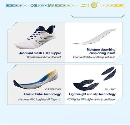 Running Sports Shoes Men and Women Sneakers Breathable Mesh Non-slip Wear-resistant Jogging Sports Shoes for Men
