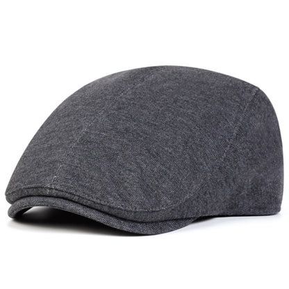 Unisex Solid Color Newsboy Caps British Painters Hats Autumn and Winter Berets Flat Peaked Cap Hip Hop Berets