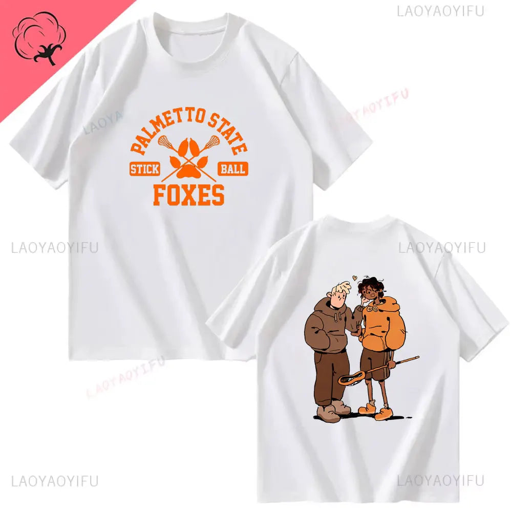 All for The Game Palmetto State Foxes Andrew Minyard Cotton High Quality EU Size Tops Men T-Shirt Y2k Unisex Harajuku Clothing