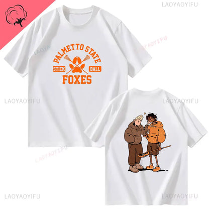 All for The Game Palmetto State Foxes Andrew Minyard Cotton High Quality EU Size Tops Men T-Shirt Y2k Unisex Harajuku Clothing