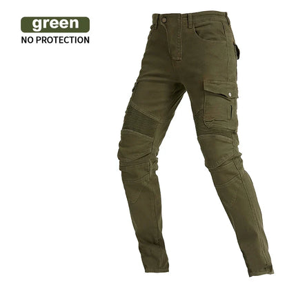 Moto Jeans  Motorcycle Pants Motorcycle Jeans Protective Gear Riding Touring Motorbike Trousers With Protect Gears Summer Women