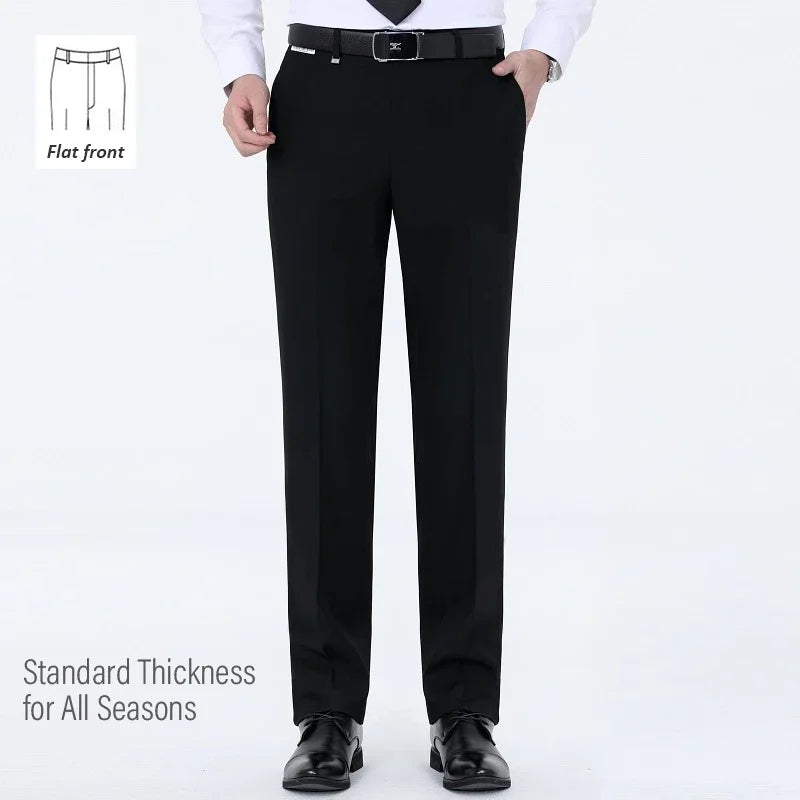 Top-Quality Men's Woolen Trousers - Traf Suit Pants,Business Formal,Trousers for Men, Man Pants, Naples Wool Dress Pants for Men