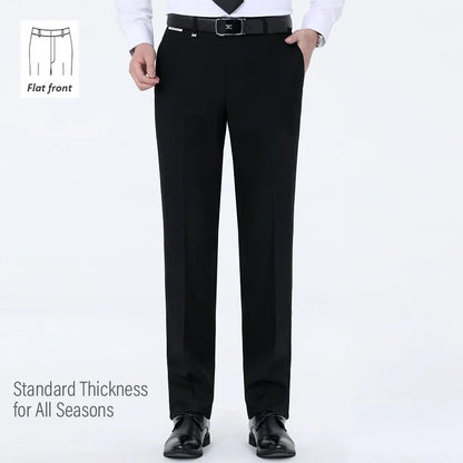 Top-Quality Men's Woolen Trousers - Traf Suit Pants,Business Formal,Trousers for Men, Man Pants, Naples Wool Dress Pants for Men