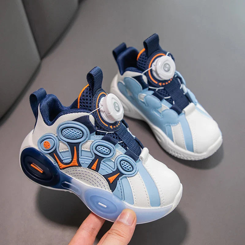 Children Fashion Sneaker Boys Casual Shoes Leather Flat Student Walking Shoes Outdoor Girl Basketball Sports Footwear Zapatillas