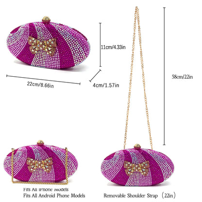 Italian Design Women's Shoes & Rhinestone Butterfly Bag – Perfect for Weddings & Bridal Accessories