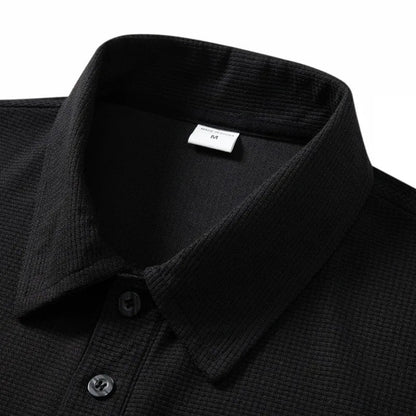 Luxury brand polo shirt long sleeved embroidered design men's top 2025 autumn new comfortable breathable business casual T-shirt