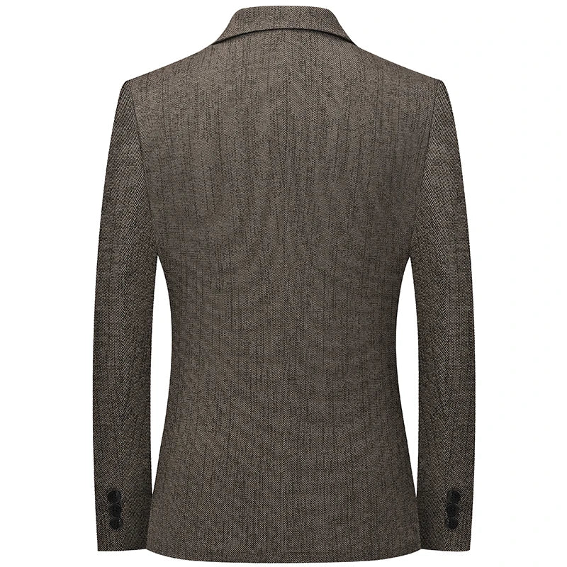 Brand Spring Autumn Forml Blazers for Men Slim Fit Two Button Fly Mens Suits Luxury Designer Wedding Coat Over Size