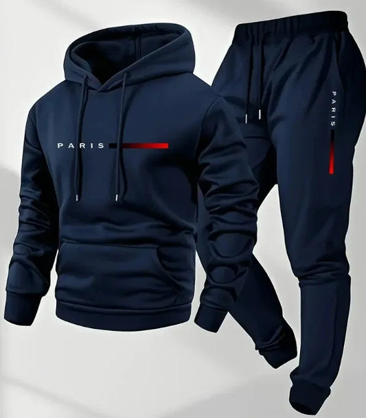 2026 New Men's Printed Hoodie Pants Set Autumn_Winter Men's and Women's Set Fashion Casual Hip Hop High Quality Hoodie Suit