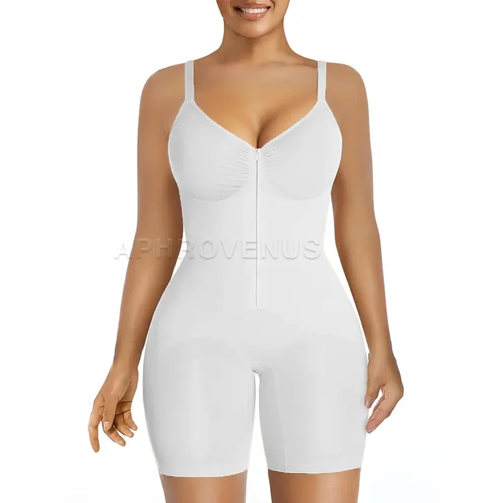 Fajas Colombianas Women Tummy Control Bodysuit Shapewear High Waisted Butt Lift Tights with Adjustable Straps & Breathable Mesh