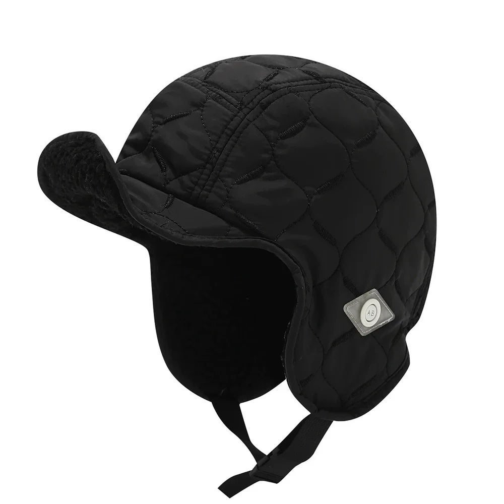 Unisex Waterproof Trapper Hat Winter Warm Reversible Earflap Bomber Cap for Skiing