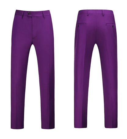 Men Dress Pants Solid Color Slim Fit Business Casual Office Wedding Formal Trousers High Quality Men Clothing Suit Pants 29-40