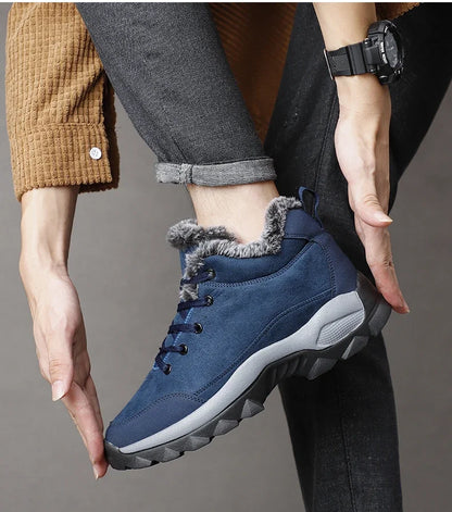 Men Sneakers Man Hiking Shoes Outdoor Mountain Boots Climbing Shoes Zapatos De Hombre Winter Boots Tennis Black Sneakes