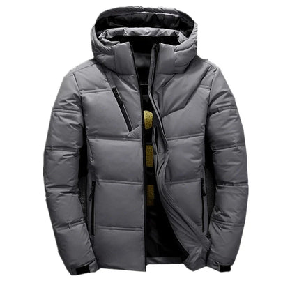 '-20 Degree Down Jacket Male Winter Parkas Men White Duck Down Jacket Hooded Outdoor Thick Warm Padded Snow Coat Oversize M-4XL