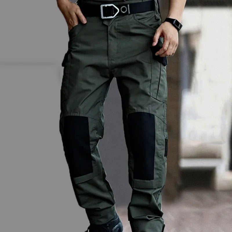 Men's Tactical Pants Casual Cargo Multi-Pockets Trousers Quick Dry Outdoor Waterproof Workwear Trousers Wear-Resistant Overalls