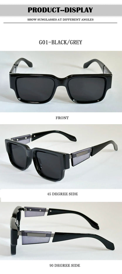 New Square Sunglass Men Luxury Sunglasses Women Vintage Fashion Glasses Summer Vacation Gafas De Sol Hombre Lunette Soleil Femme
