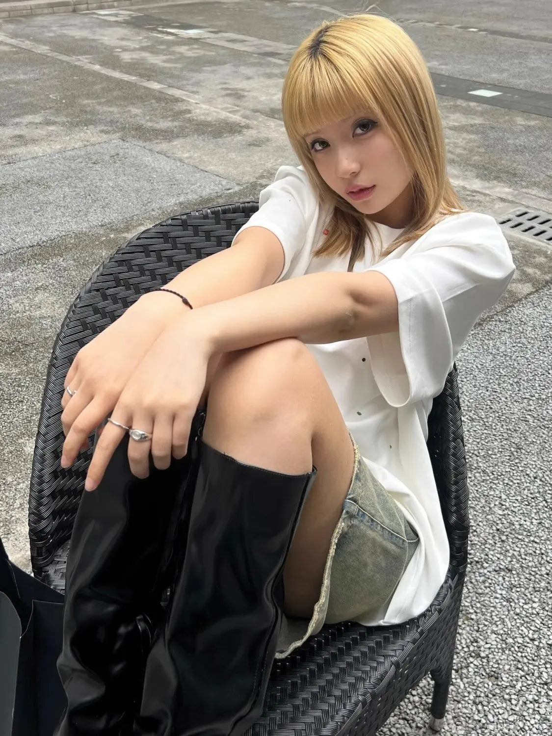 S-4XL Denim Shorts Women Chic Leisure Streetwear High Waist Korean Style Summer Knee Simple Comfortable Students Clothing New