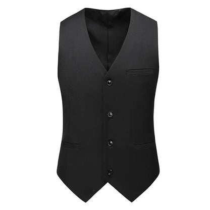 Vest for Men 17 Colors Solid Color Slim Single Breasted Waistcoat Business Fashion Casual High Quality Men Clothing Suit Vests