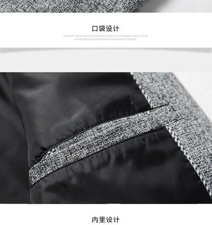 New Summer and Autumn Linen Thin Breathable and Sun-Protective Suit Jacket with Inner Lining, Slimming Middle-Aged Men's Suit
