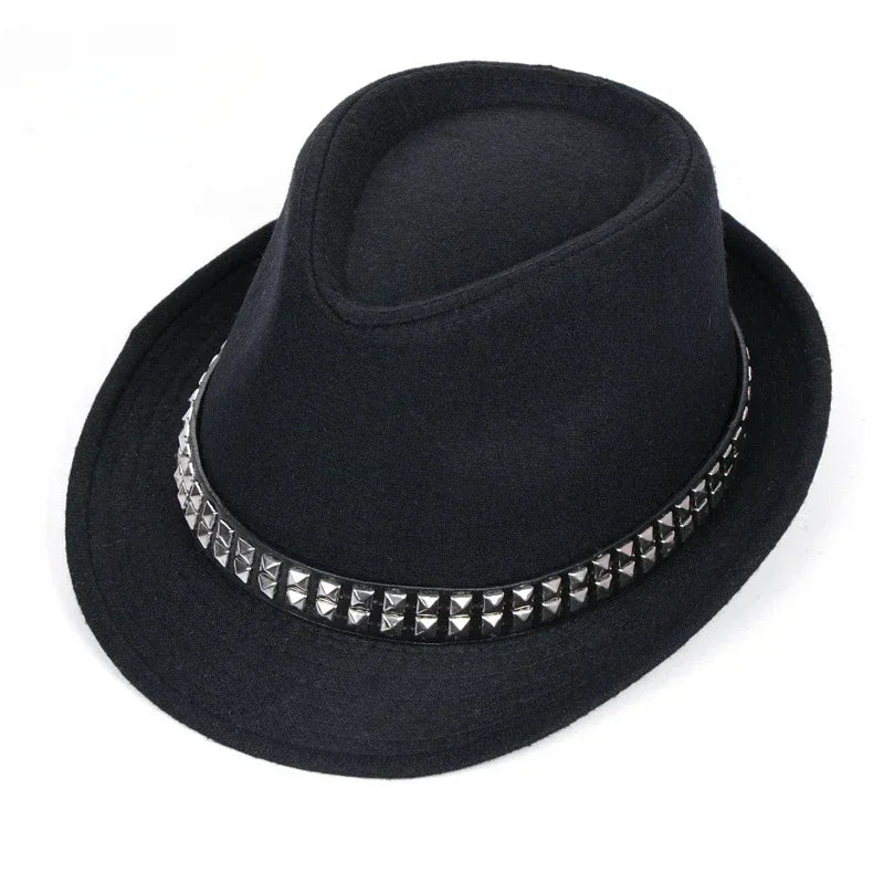 Winter Solid Fedoras For Men Top Jazz Hat Adult Bowler Hats Classic Version Chapeau Hats