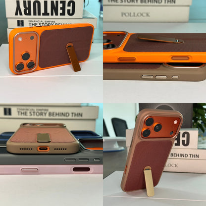 High Quality Tech Woven Magnetic Phone Cases For IPhone17 16 15 14 13 12 Pro Max Air Plus For Magsafe 360°Rotating Bracket Cover