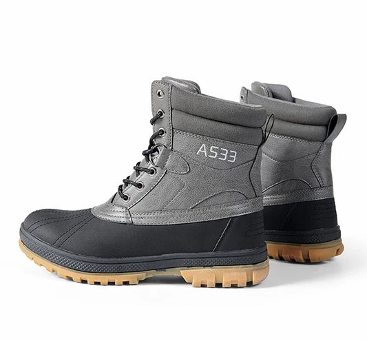 Plus Size 47 Outdoor Men Boots Winter Snow Boots for Men Training Work Boots Waterproof Slip-Resistant Keep Warm Winter Shoes