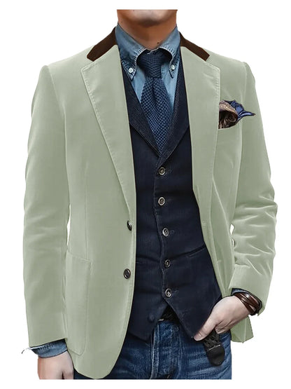 Vintage Red Velvet Suit Blazer For Men Elegant Casual Sports Jacket Man Jackets Mens Clothing Men's Male Coats