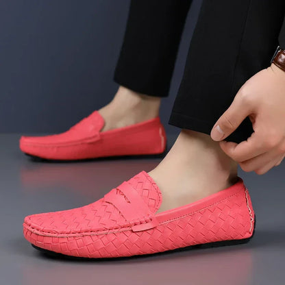 Loafers for Men 2024 New Handmade Moccasins Men Flats Casual PU Leather Shoes Luxury Comfy Mens Loafers Size 48