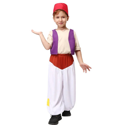 Halloween Prince Aladdin Costume Boys Fairy Tale Anime Role Play Outfits Party Dress Up