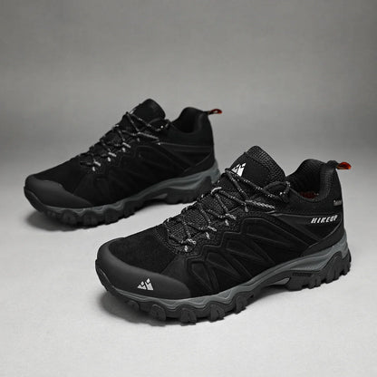 High Quality Leather Hiking Shoes Durable Outdoor Sport Men Trekking Leather Shoes Lace-Up Climbing Hunting Sneakers