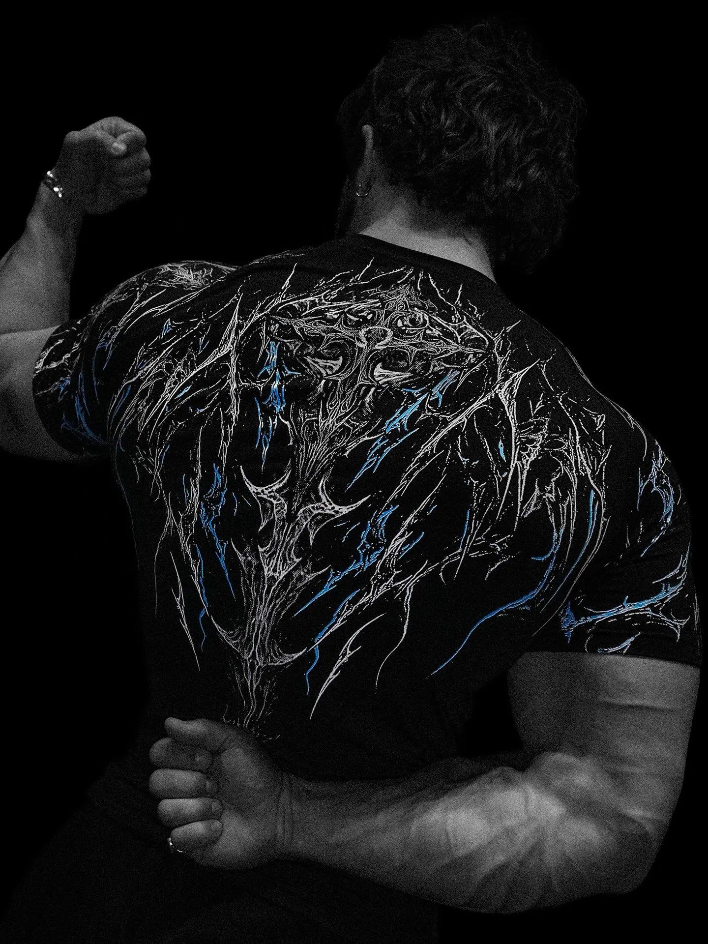 Dark Dragon Slayer Men's 2026 Summer New Fitness Clothes Speed Drying Running Printed Compression Clothes Sports T-shirt