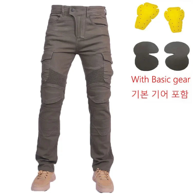Motorcycle Jeans Pantalones Motocicleta Hombre Featherbed Jeans Standard Version Car Ride Trousers Pant Summer Riding