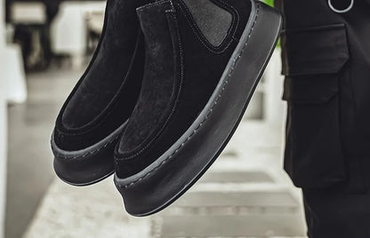 Male Chelsea Shoes Spring Autumn High Cut Platform Men's Booties Boots Classic New Size 44 Trendy 2025 Quality Hot Selling Cheap