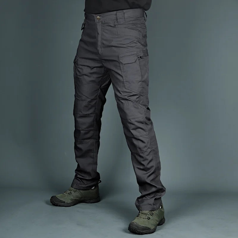Men's Cargo Pants Multi Pocket Tactical Men Pants Casual Military Army Combat Trousers Waterproof Hiking Pants Plus Size 6Xl