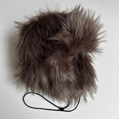 Imitation Fox Hair Bomber Hats for Women Winter Ear Protection Ski Hat Men Warm Windproof Fur Hat  Ear Flap Ushanka Pilot Hats
