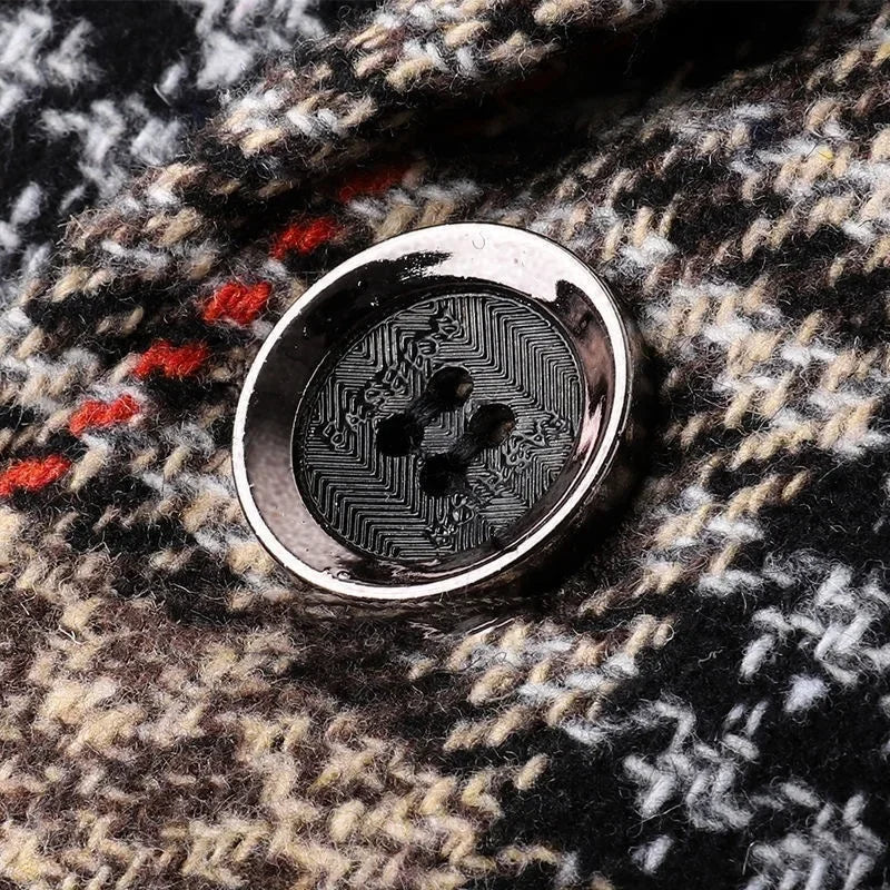 Men Plaid Blazers Suits Jackets New Spring Autumn Male Korean Design Blazers Coats Business Casual Slim Fit Blazers Men Clothing