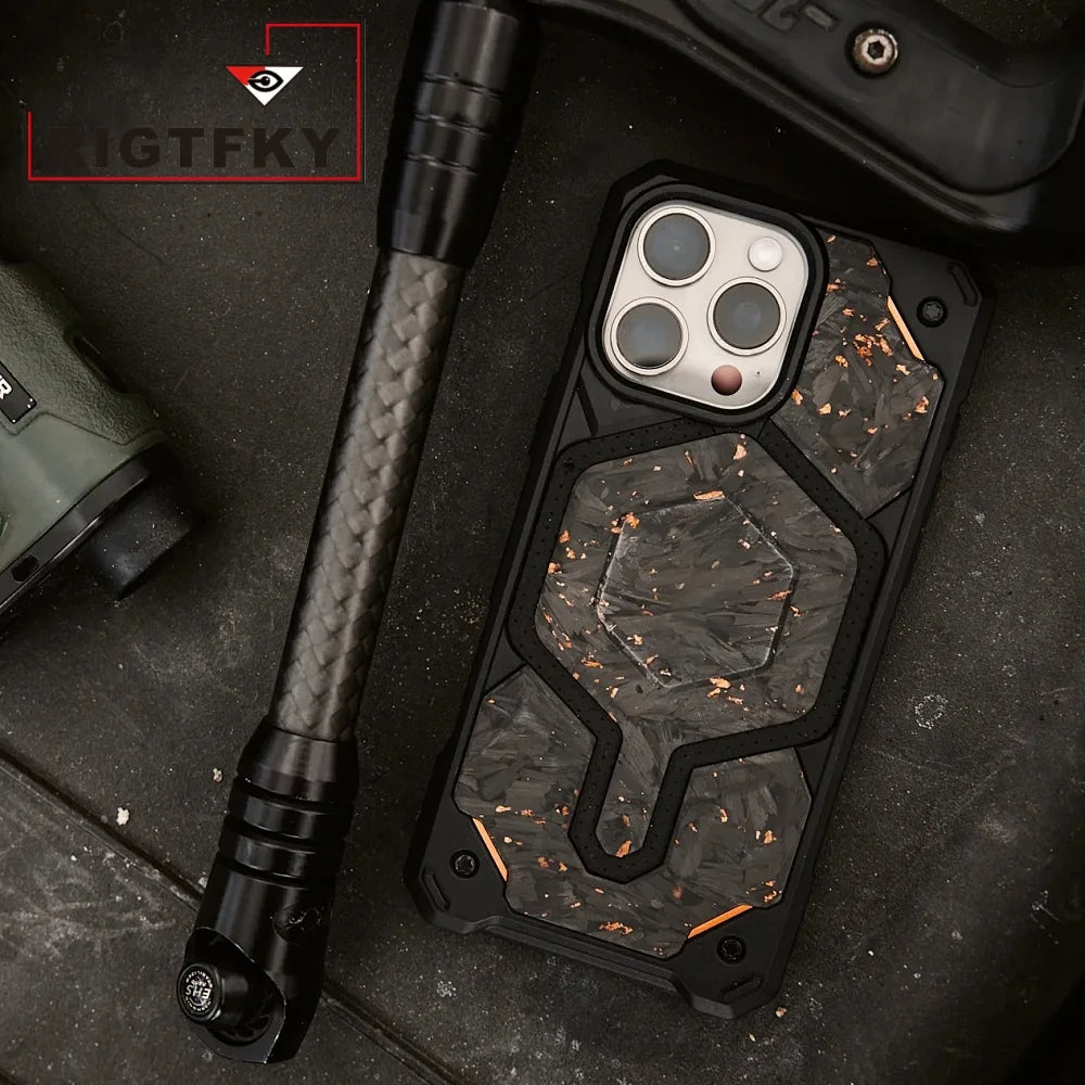 Heavy Military Mixed Armor Shockproof Phone Case For Iphone 17 Pro Max Air 16 15 Plus14 13 Magnetic Rugged Protective Back Cover