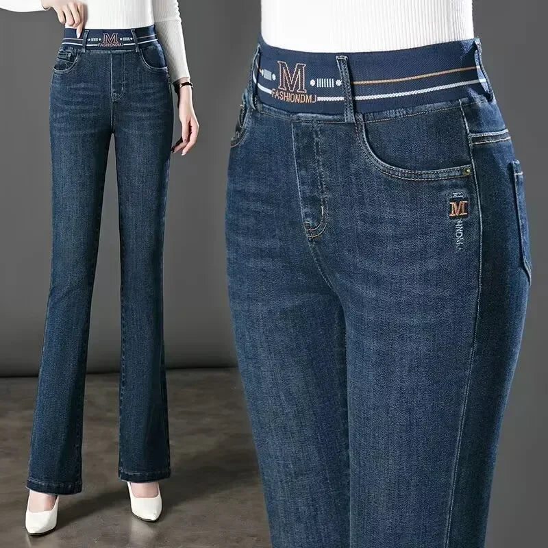 Jeans Oversize 26-38 Slim Denim Pants Women's High Waist Skinny Jean Vintage Wash Pencil Stretch Vaqueros Leggings Pantalones