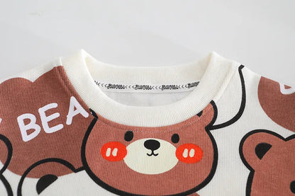 New Autumn Baby Clothes Children Boys Cartoon T-Shirt Pants 2Pcs/Set Kids Girls Outfits Toddler Casual Costume Infant Tracksuits