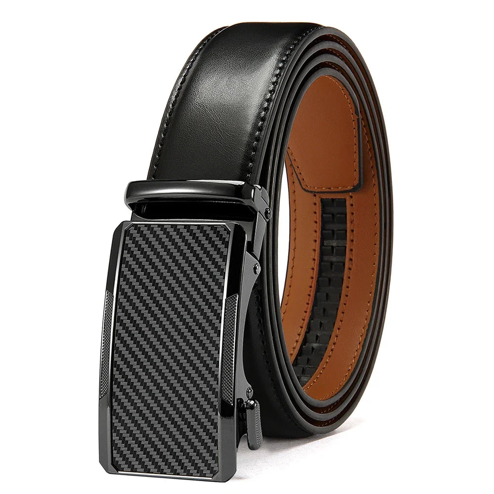 Mens Leather Belt Multiple Colors Automatic Available Belts Leisure Fashion Ratchet Belts for Men Pants Waistband