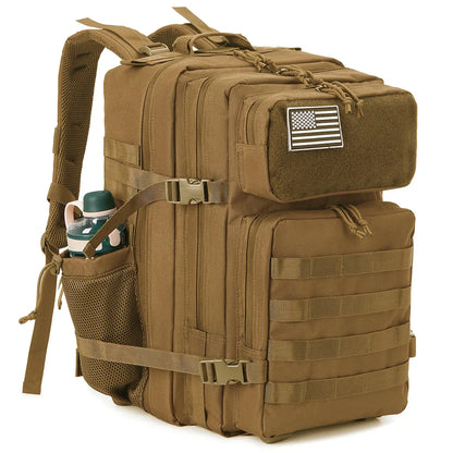 45L Tactical Backpack for Men  Outdoor camping equipment back pack Hiking Survival Rucksack travel backpacks School Bag