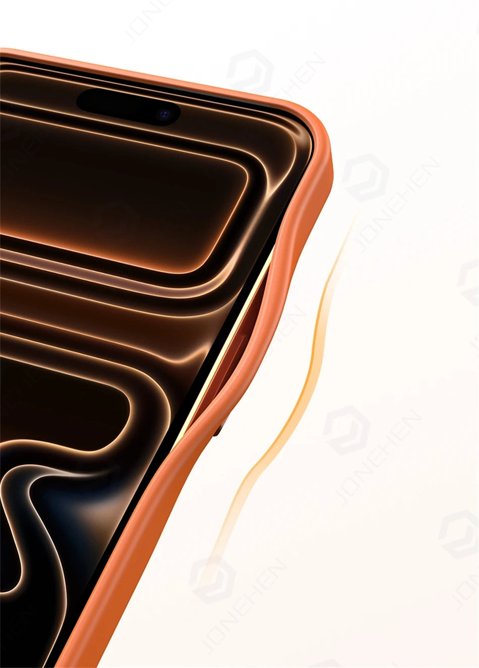 Magnetic Business Simplicity Shockproof Orange Bumper Camera Button Case For iPhone 17 16 15 14 Pro Max Clear Cover For Magsafe