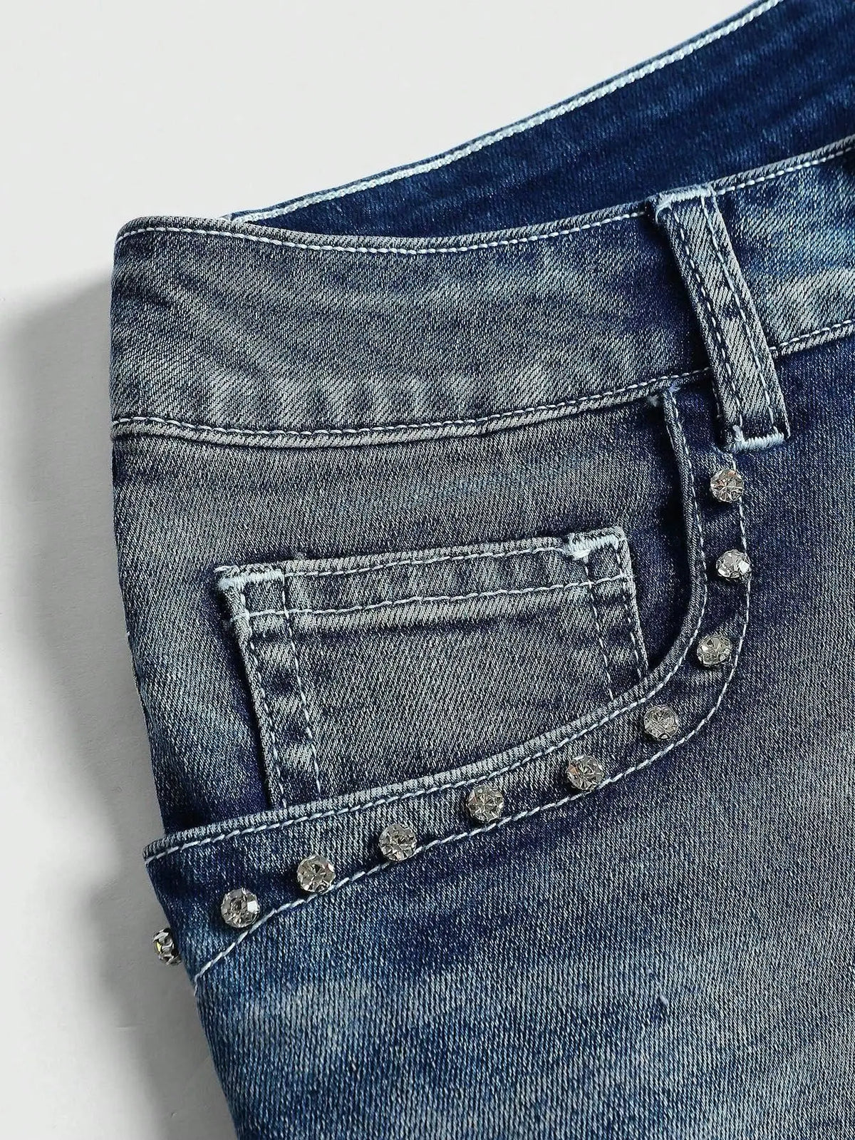 Women's Blue Denim Shorts Y2k Jeans Harajuku American Vintage High Waist Jorts Casual Jeans 2000s Embroidery Sexy Clothes Summer