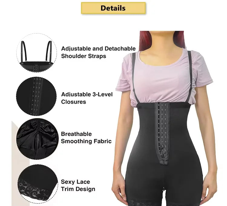 New Arrival High Compression Fajas Abdominal Board Post Surgery  Strapless Figure Corrector Tummy Control  Waist Body Shapewear