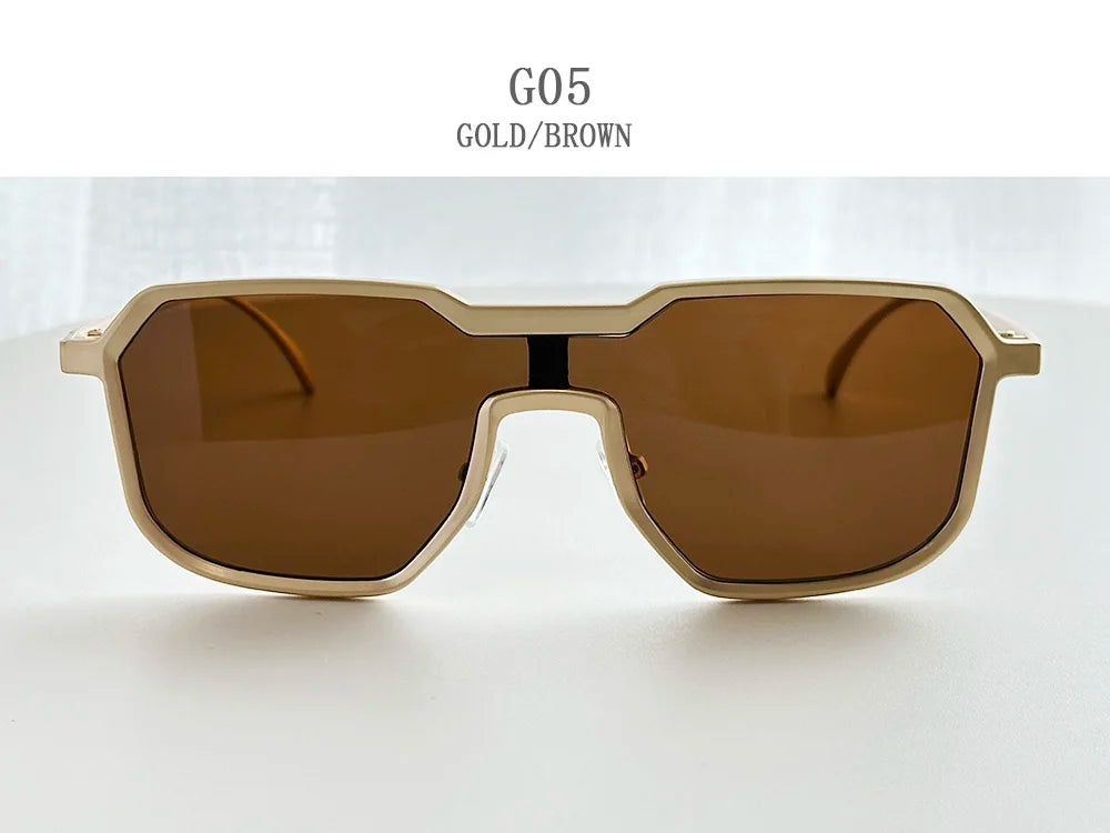 Steampunk Sunglass Men One Pieces Vintage Sunglasses Women New Luxury Fashion Glasses Gafas De Sol Hombre Zonnebril Dropshipping